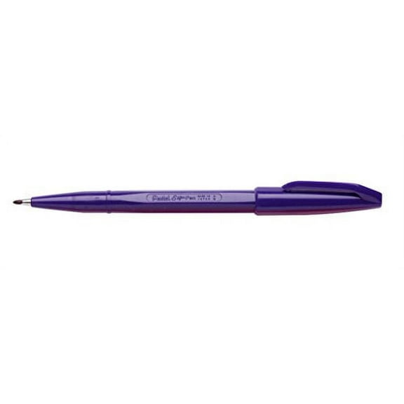Pentel Sign Pen Fiber-Tipped Pen, Violet Ink, Box of 12 (S520-V)
