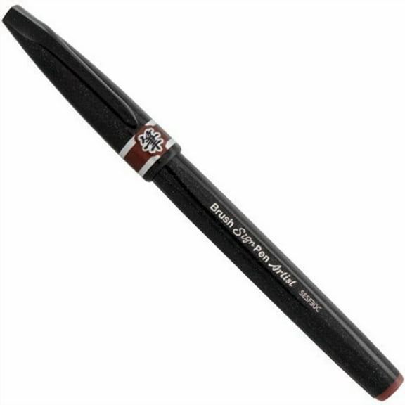 Pentel Arts Micro Brush Tip Sign Pen - Brown