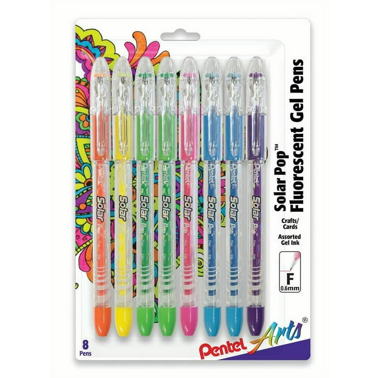 Neon Gel Pens, 8-Count