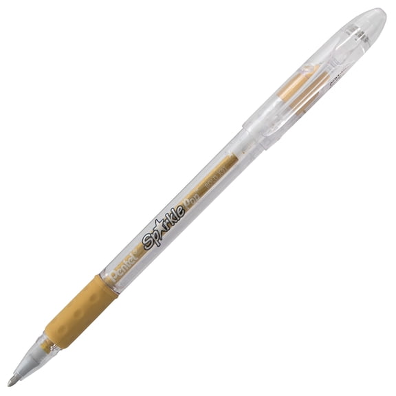 Pentel Sparkle Pop Met Gel Pen Bold Gold-Gold