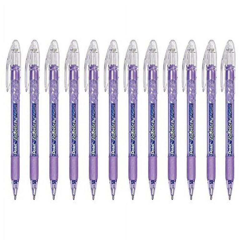 Pentel Sparkle Pop Metallic Gel Pen, (1.0mm) Bold Line, Violet/Blue Ink -  K91-DV