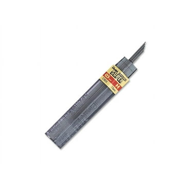 Pentel Super Hi-Polymer Leads, .5mm, H, 12/Pkg.