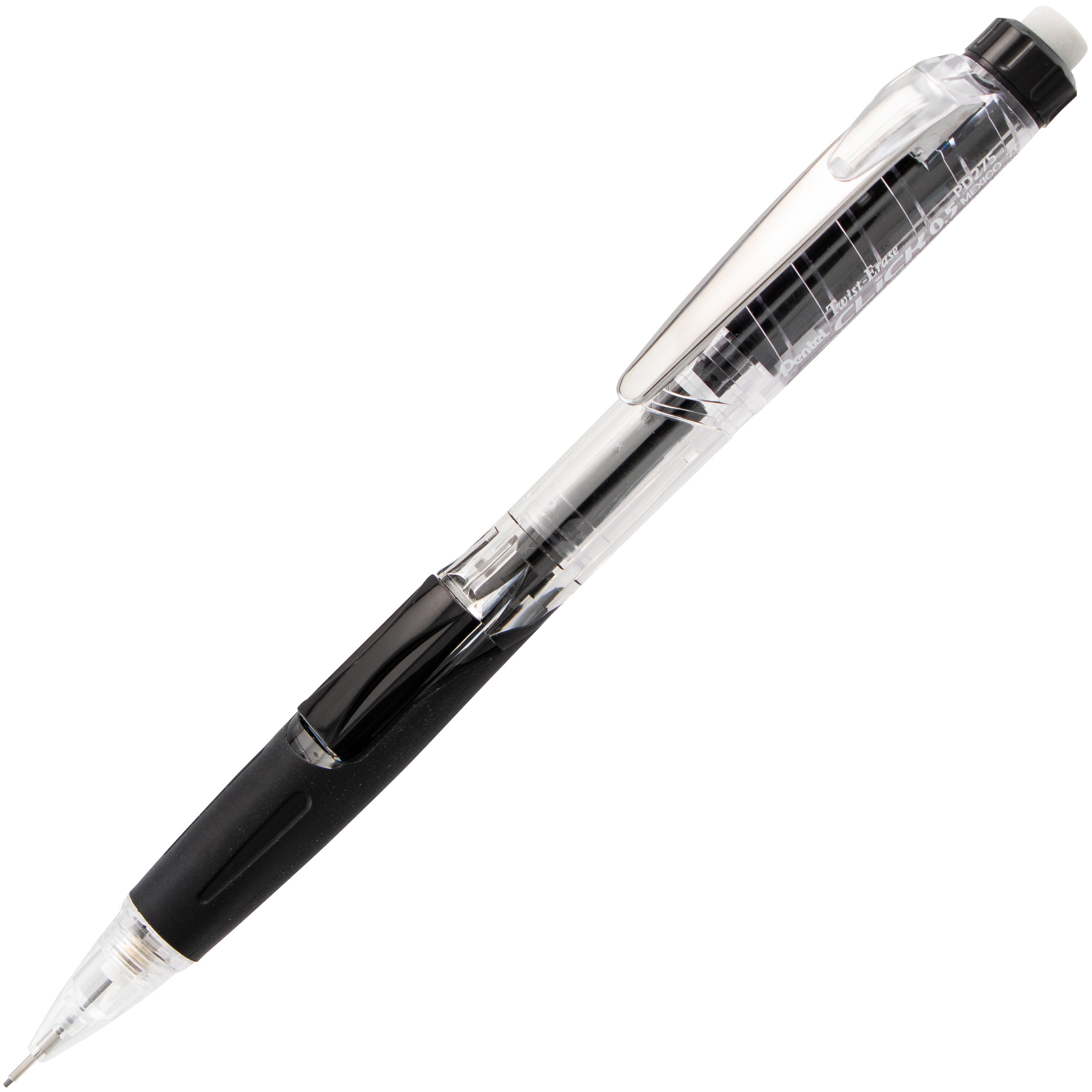 Pentel TwistErase Click Mechanical Pencil 0.5mm Clear Barrel