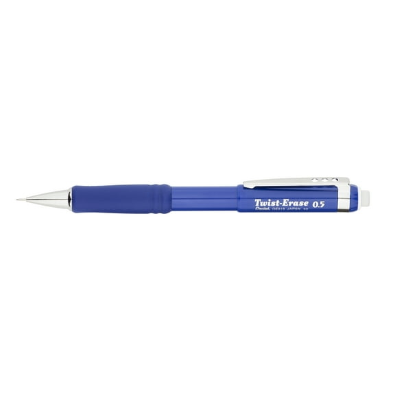Pentel Twist-Erase III Mechanical Pencil (0.5mm), Blue Barrel