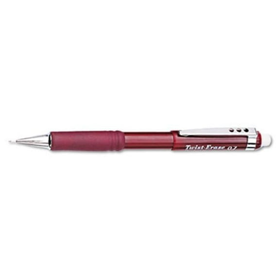 Pentel  Twist-Erase III Mechanical Pencil  0.7 mm  Burgundy Barrel