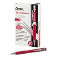 thumbnail image 1 of Pentel Twist-Erase III Mechanical Pencil, 0.7mm, Red Barrel, 12 Pack (QE517B), 1 of 4