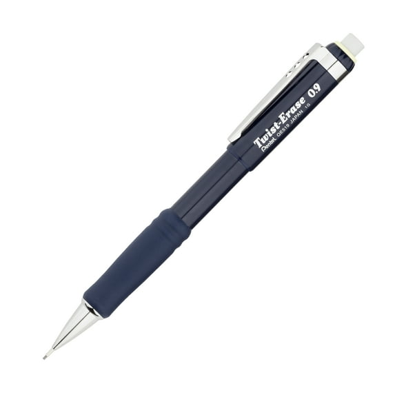 Pentel Twist-Erase III Mechanical Pencil, (0.9mm), Blue Barrel