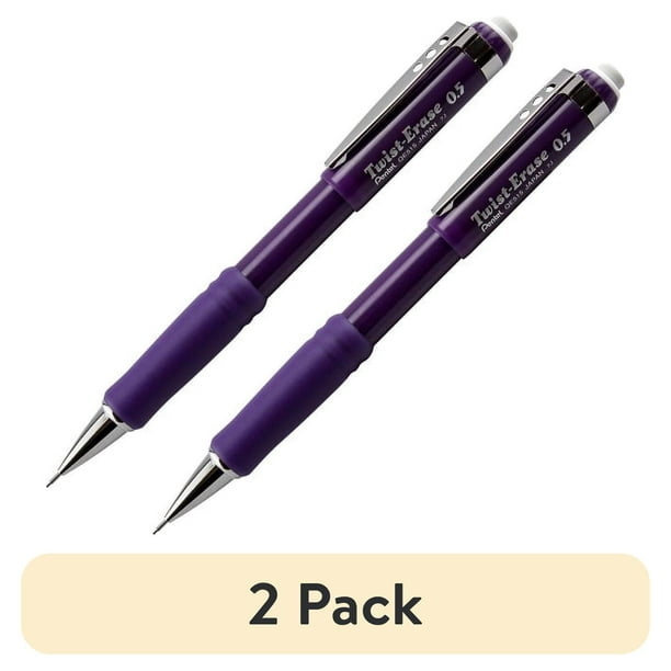Pentel Twist-Erase III Mechanical Pencils - #2 Lead - 0.5 mm Lead Diameter - Refillable - Black Lead - Violet Barrel - 1 Each Pentel Twist-Erase III Mechanical Pencils - #2 Lead - 0.5 mm Lead Diameter - Refillable - Black Lead - Violet Barrel - 1 Each