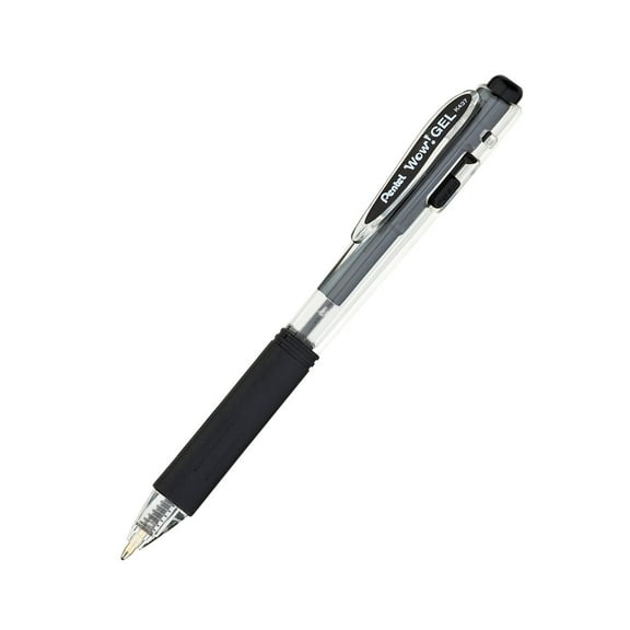 Pentel WOW! Gel Pen, Black, Pack of 24