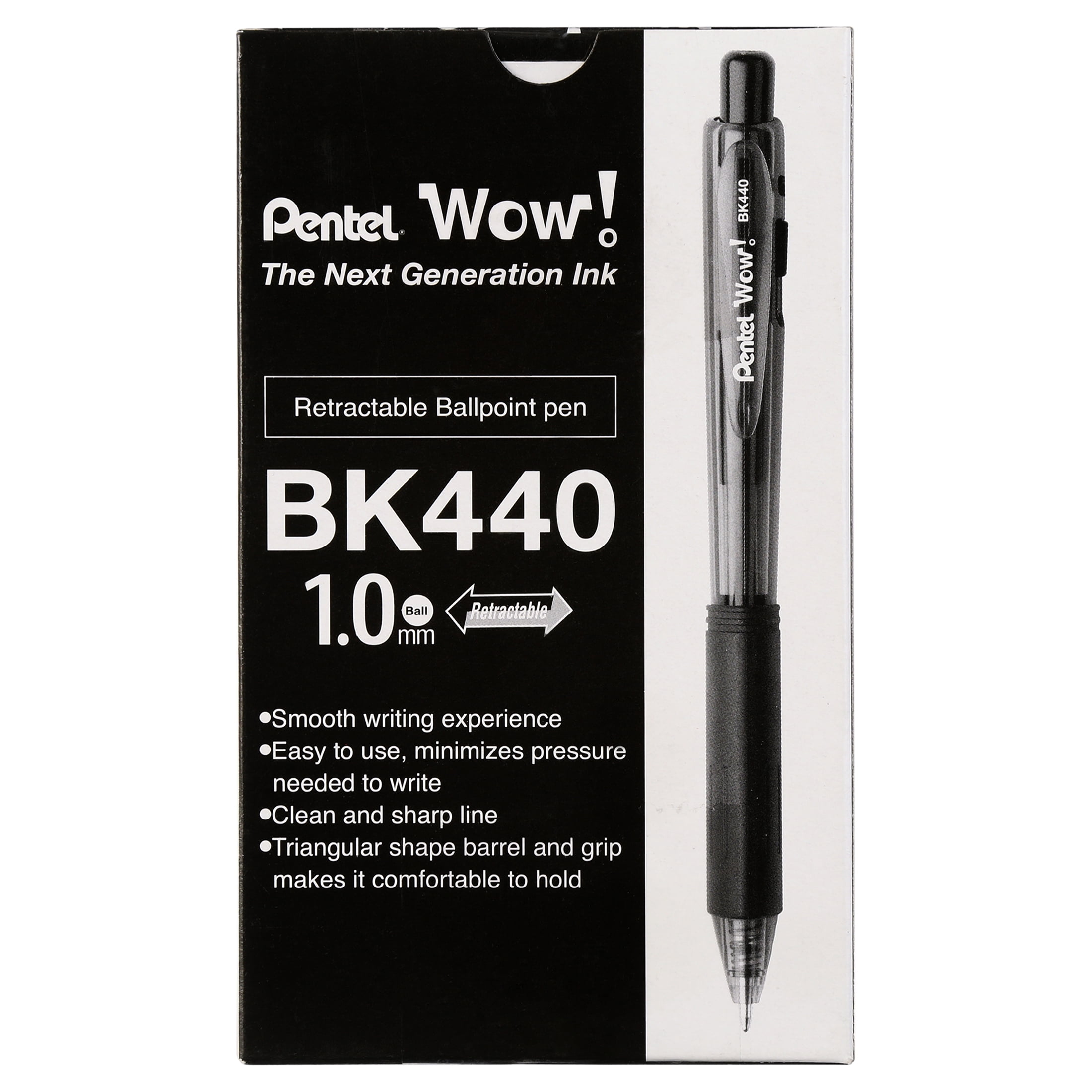 Gazdag]Black Ballpoint Pens Medium Point 0.5mm Work Pen with Super Soft  Grip Ball Point Pen for Men Women Retractable Office Pens (6-count pen + 6  refills) 