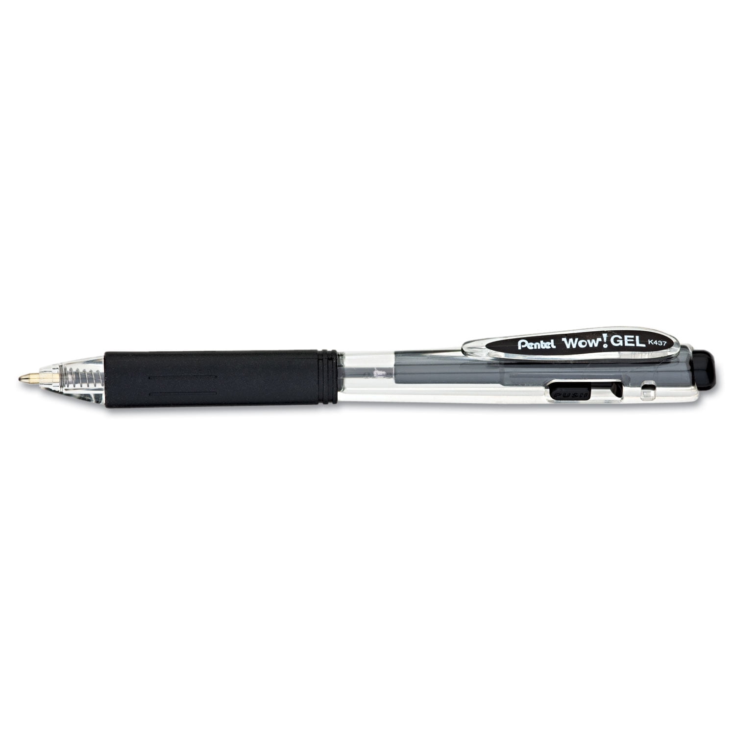 Pentel Wow! Retractable Liquid Gel Pen, Medium .7mm Metal Tip, Blue Ink,  Bulk Lot of 15 (K437) 