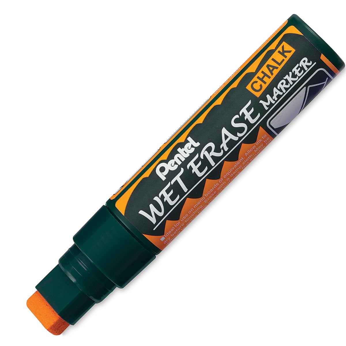 Pentel Jumbo Wet Erase Chalk Marker - Red Ink, For Chalkboards, Windows, And Signs