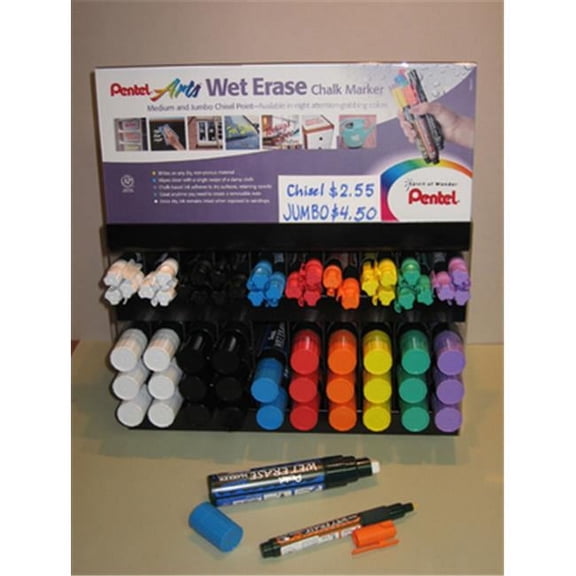Pentel  Wet Erase Chisel-Tip- Black Chalk Marker