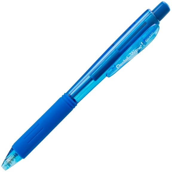 Pentel Wow! Ballpoint Pen, (1.0mm) Medium Blue Line, NEW Ink