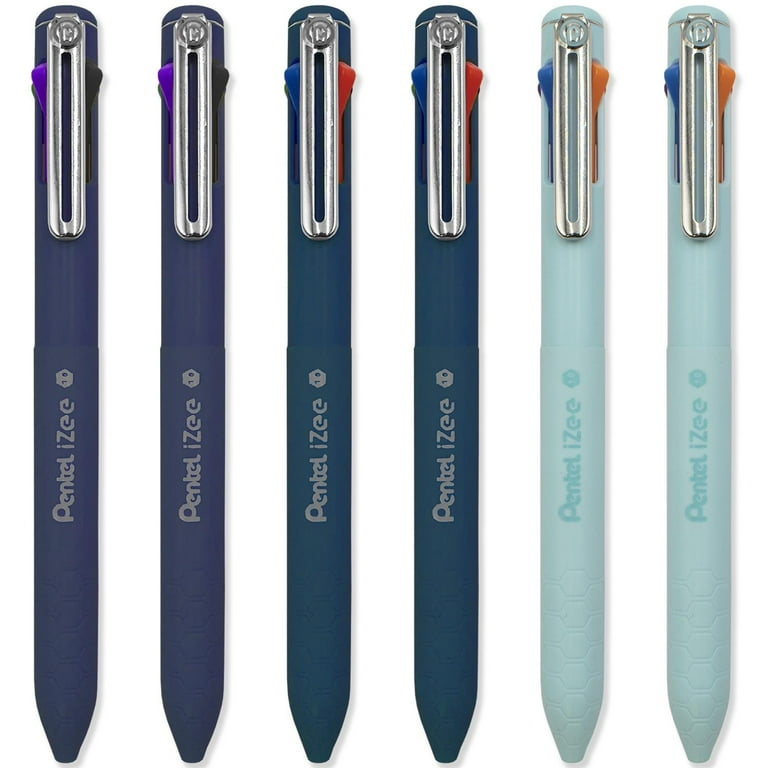 Pentel iZee Colour Ballpoint Pen Deep Blue, Deep Violet, Sky