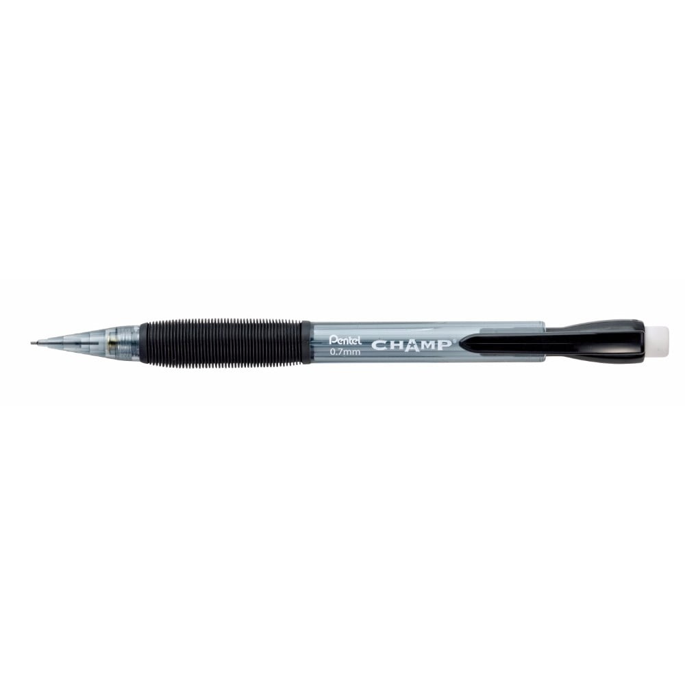 Pentel of America 1492162 Champ Mechanical Pencil - 0.7 mm, Gray Barrel - Pack of 12