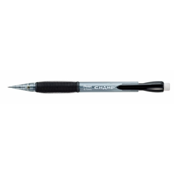 Pentel of America 1492162 Champ Mechanical Pencil - 0.7 mm, Gray Barrel - Pack of 12