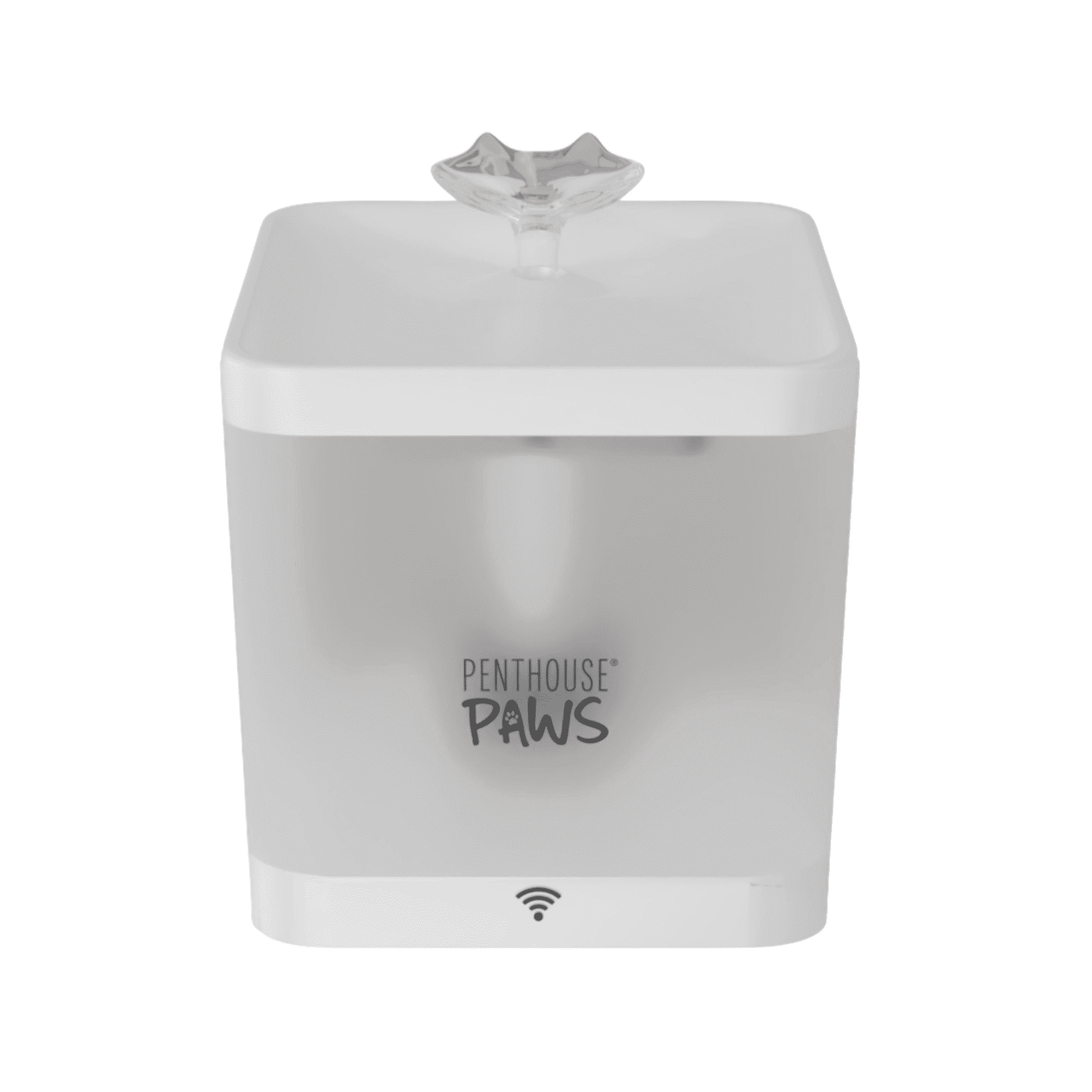 Penthouse Paws Smart Pet Water Fountain for Cats and Dogs, App Controlled, 5-Stage Filtration, 2.2L, White