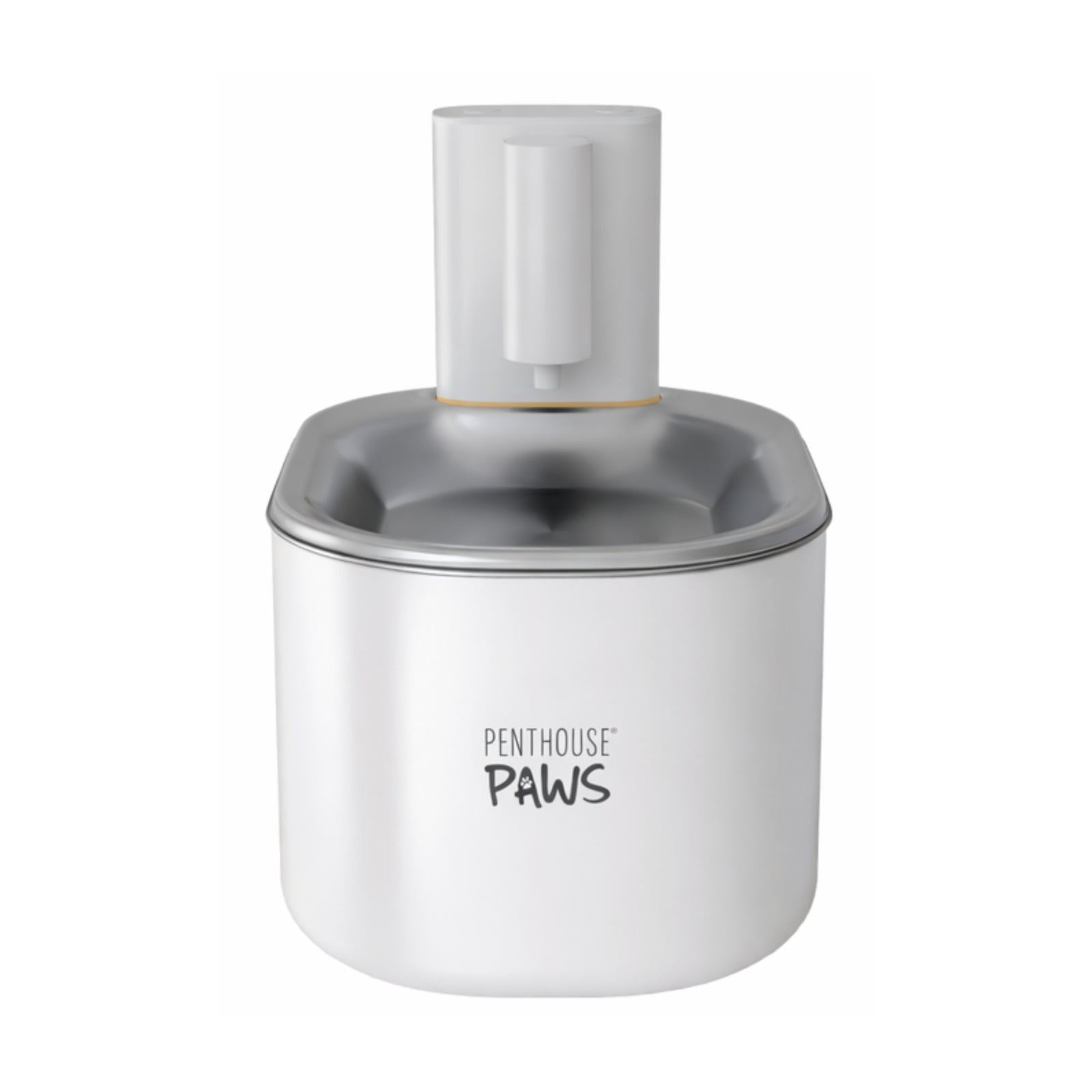 Penthouse Paws Smart Wireless Water Fountain App Control, Motion Sensor, 45-Days Life, 5-Level UV Filtration, For Cat & Dog, Portable Pet Drinking Fountain, 3.5L, White