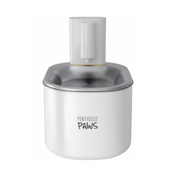 Penthouse Paws Smart Wireless Water Fountain App Control, Motion Sensor, 45-Days Life, 5-Level UV Filtration, For Cat & Dog, Portable Pet Drinking Fountain, 3.5L, White