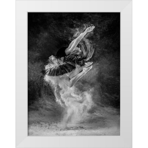 Pentony MA, Pauline 12x14 White Modern Wood Framed Museum Art Print Titled - Eurythmic