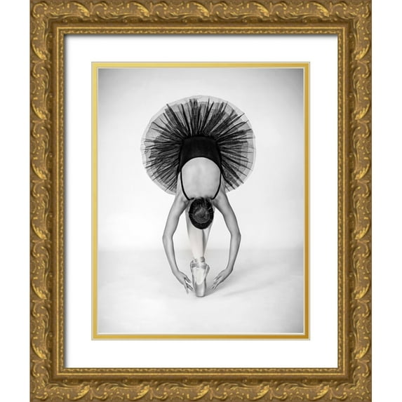 Pentony MA, Pauline 26x32 Gold Ornate Wood Framed with Double Matting Museum Art Print Titled - Ballet Technique