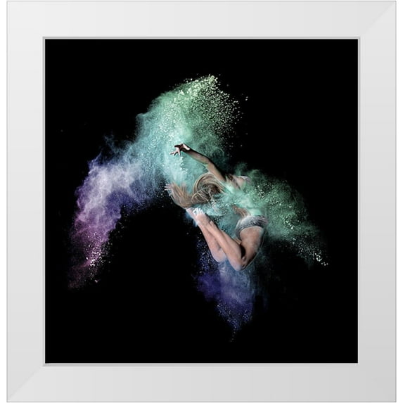 Pentony Ma, Pauline 12x12 White Modern Wood Framed Museum Art Print Titled - Cosmic Dancer