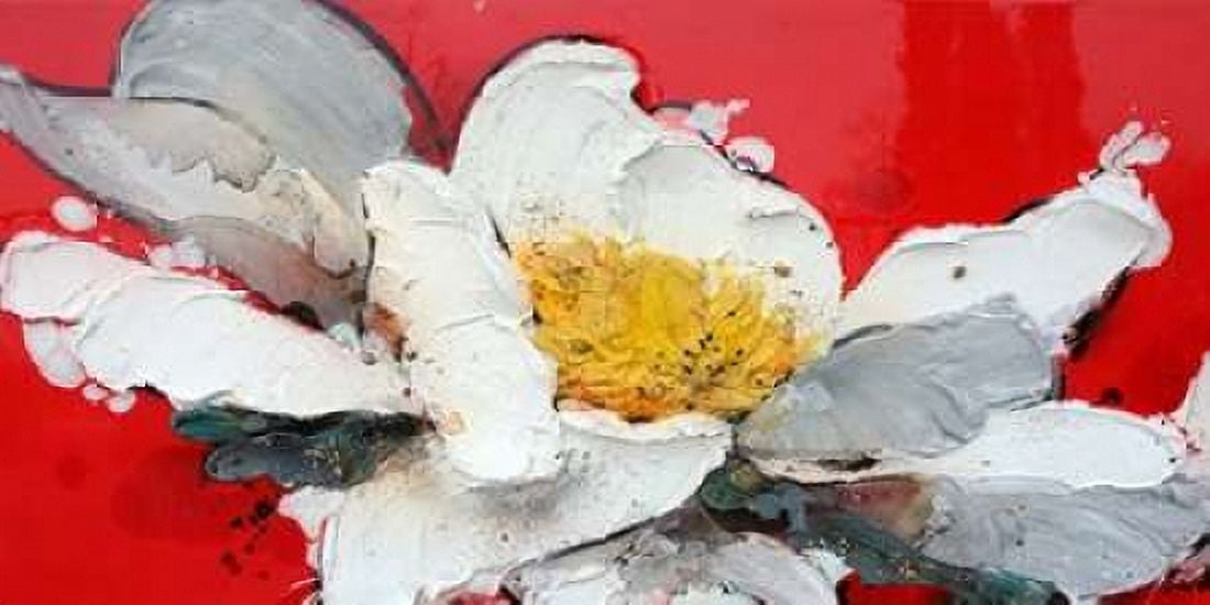 Peonia in rosso Canvas Art - Nicole Beletti (10 x 20)