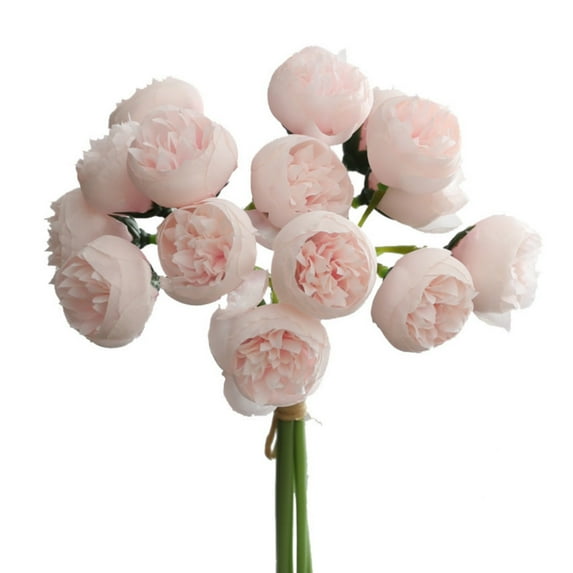 Peonies Artificial Flowers, Artificial Silk Peony Flowers Bouquets - Artificial Peonies Silk Flowers, Fake Peonies Realistic Faux Floral Arrangements for Wedding, Home Decor