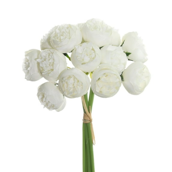 Peonies Artificial Flowers, Artificial Silk Peony Flowers Bouquets - Artificial Peonies Silk Flowers, Fake Peonies Realistic Faux Floral Arrangements for Wedding, Home Decor
