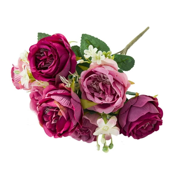 Peonies Artificial Flowers Fake Blossmon:Peony Arrangement Silk Flower Bulk for Vase Vintage Bouquet Wedding Home Decoration,Blush Bridal Bridesmaid Peony Bouquets