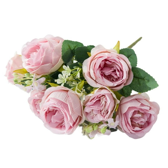 Peonies Artificial Flowers Fake Blossmon:Peony Arrangement Silk Flower Bulk for Vase Vintage Bouquet Wedding Home Decoration,Blush Bridal Bridesmaid Peony Bouquets