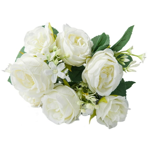 Peonies Artificial Flowers Fake Blossmon:Peony Arrangement Silk Flower Bulk for Vase Vintage Bouquet Wedding Home Decoration,Blush Bridal Bridesmaid Peony Bouquets