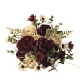 thumbnail image 1 of Peonies Artificial Flowers Vintage Faux Peony Arrangements Fake Flower for Vase Silk Floral Bouquet for Table Centerpiece Wedding Decoration Indoor Home Decor,Artificial Peony Flower Bouquet,Wine, 1 of 9