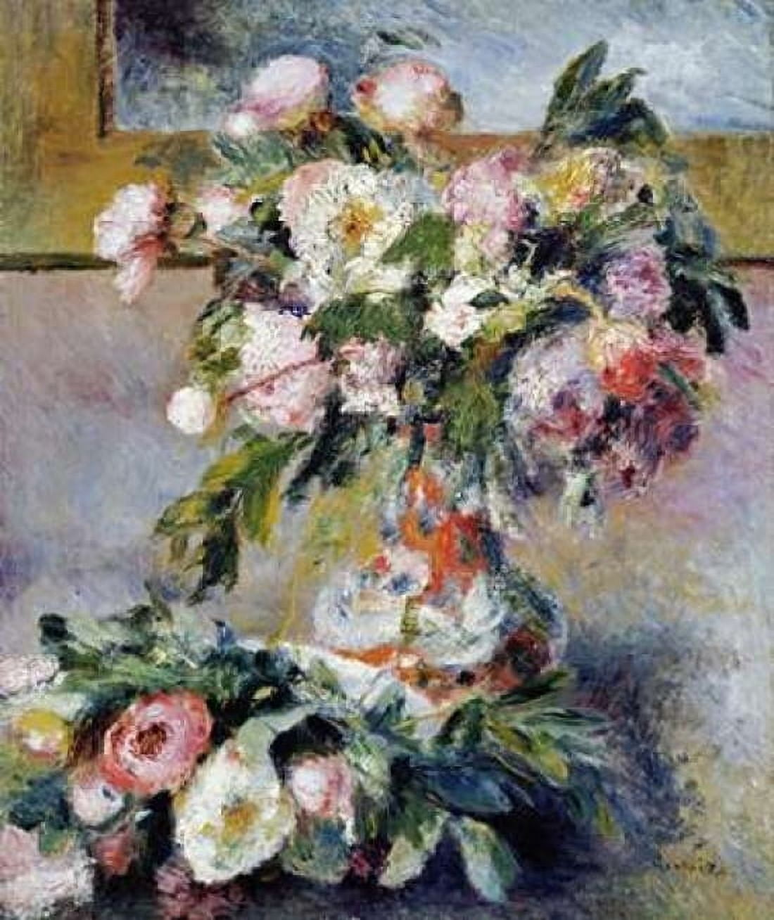 Peonies Canvas Art - Pierre-Auguste Renoir (20 x 24)