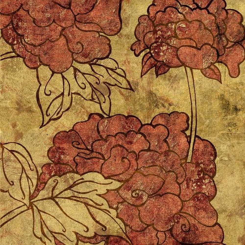 "Peonies II" Painting Print on Wrapped Canvas