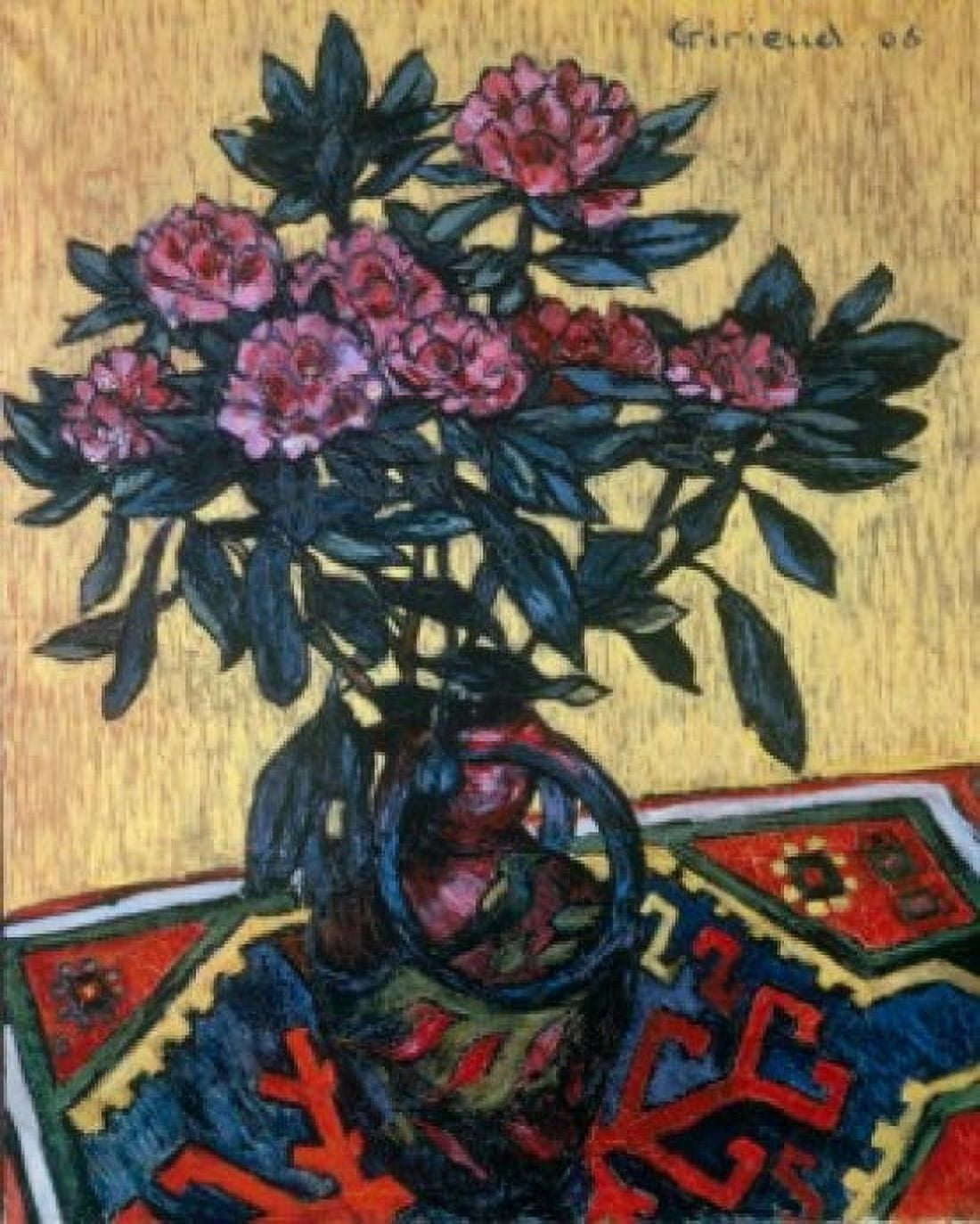 Peonies by Pierre Paul Girieud 1906 (1875-1940) Russia St Petersburg State Hermitage Museum Canvas Art - Pierre Paul Girieud (18 x 24)