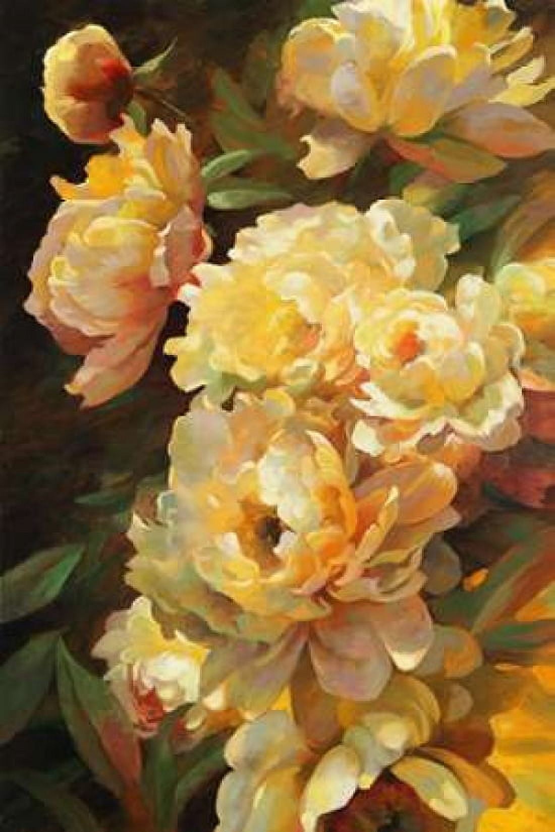 Peonies for Springtime Canvas Art - Emma Styles (12 x 18)