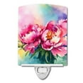 thumbnail image 1 of Peonies in Watercolor Ceramic Night Light 4 in x 6 in, 1 of 1