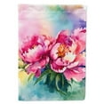 thumbnail image 1 of Peonies in Watercolor Garden Flag 11.25 in x 15.5 in, 1 of 5