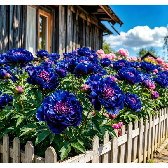 Peonies for planting (natural, not artificial)—fast-germinating, easy-to-grow ornamental plants that make for delightful garden accents and are deer-resistant.