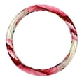 thumbnail image 1 of Peony 14.5 Inch Printing PVC Leather Car Wheel Covers Steering Wheel Covers Steering Wheel Cover Auto Accessories, 1 of 6