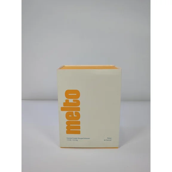 Peony And Charcoal Scented Candle - Natural Soy & Coconut Blend With Cotton Wick