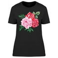 thumbnail image 1 of Peony And Red Roses Bouquet T-Shirt Women -Image by Shutterstock, Female Large, 1 of 2