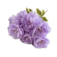 thumbnail image 1 of Peony Artificial Flower, Realistic Flowers Vintage Artificial Flower Long Stem Weather 7 Heads Wedding Bouquet Peony Faux Silk Flower Home Table Centerpiece Decor, 1Pc, Multicolor(Purple,16.5x7.9"), 1 of 9
