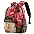 thumbnail image 1 of Peony Backpack Lightweight Bookbag Travel Rucksack Laptop Daypack for Women Men, 1 of 6
