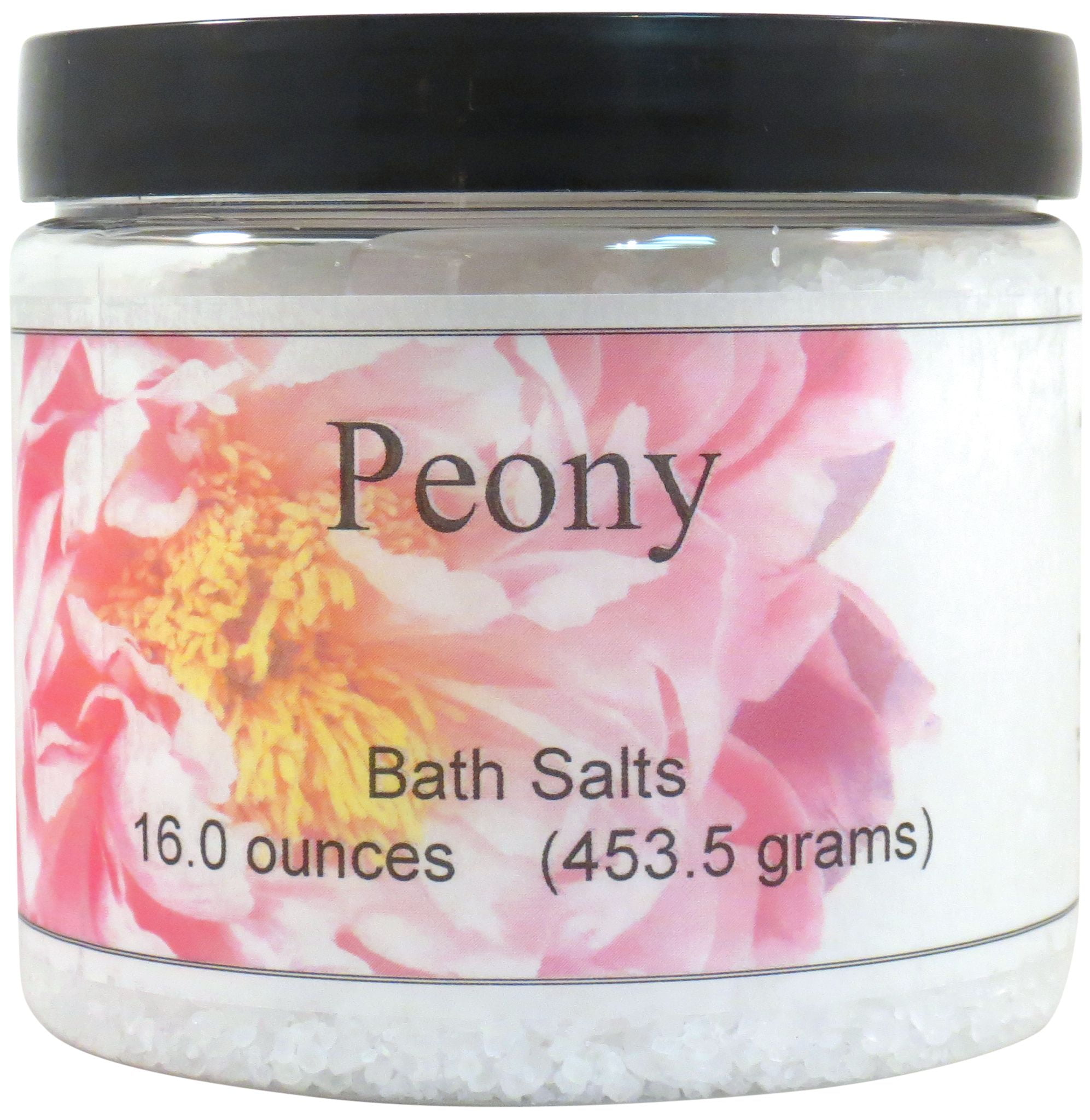 Peony Bath Salts by Eclectic Lady, 16 ounces