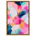 thumbnail image 1 of Peony Burst Vision Canvas Modern Color Abstract by Art Remedy, Gold Frame, 30" x 45", 1 of 7