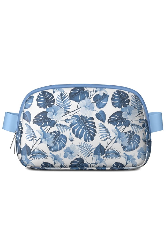 Peony & Butterfly Fanny Pack – Feminine Floral Waist Bag with Garden Blossom Design in Romantic Colors