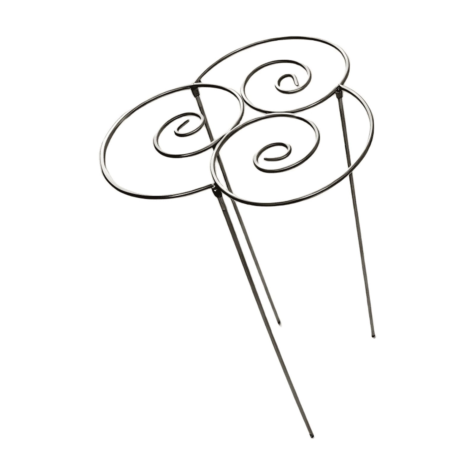 Peony Cages and Supports,11.8x10 Inch Heavy Duty Metal Plant Support Cage-Rust‑Resistant Flower Support Rings for Peonies, Roses, Tomatoes, Hydrangeas & Outdoor Plants